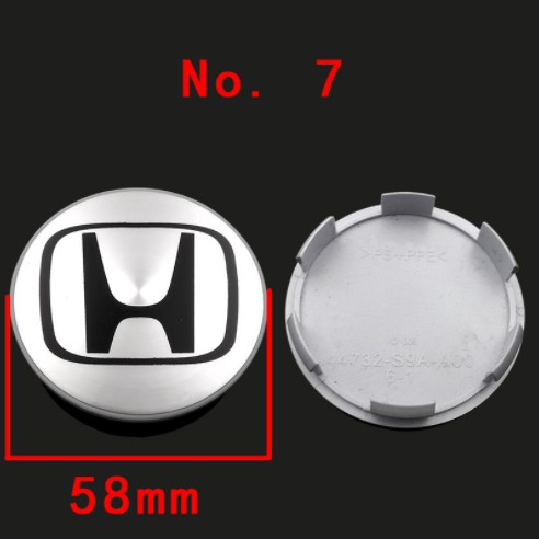 Nắp đậy trục bánh xe 58 62 69mm họa tiết logo trang trí cho Honda City Accord Crv Fit Hrv Odyssey crosstour