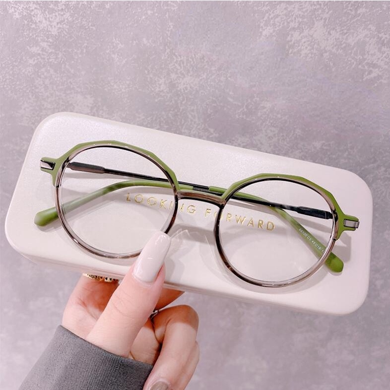 Mắt Kính Gọng Tròn Màu Gradient Siêu Nhẹ Thời Trang Hàn Quốc 2022