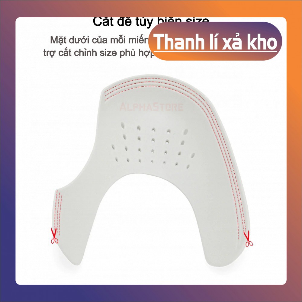 Bộ Lót Bảo Vệ Mũi Giày Shoe Shield (Loại 1, Nhựa Mềm) - Miếng Độn Chống Nhăn, Giữ Dáng Mũi Giầy Thể Thao Sneaker Shield