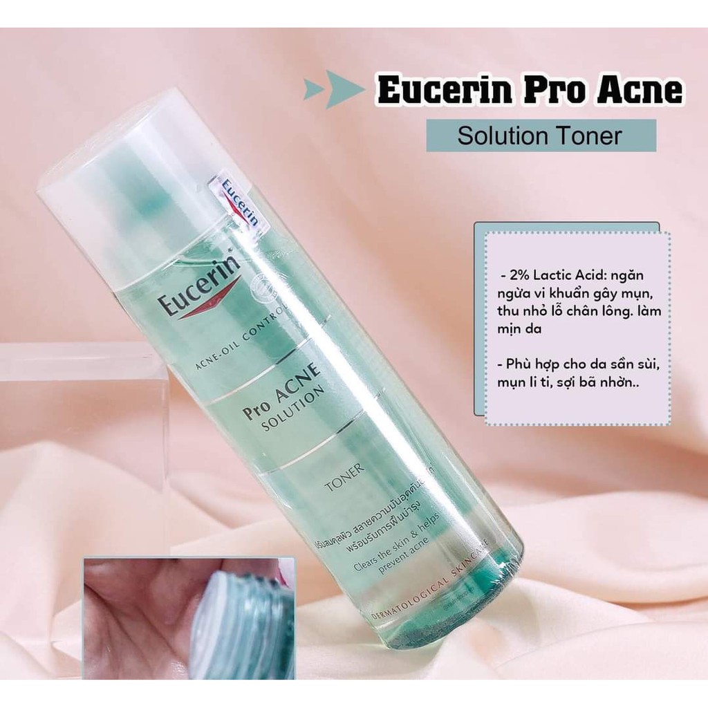 Toner Eucerin Pro Acne Solution dành cho da dầu mụn