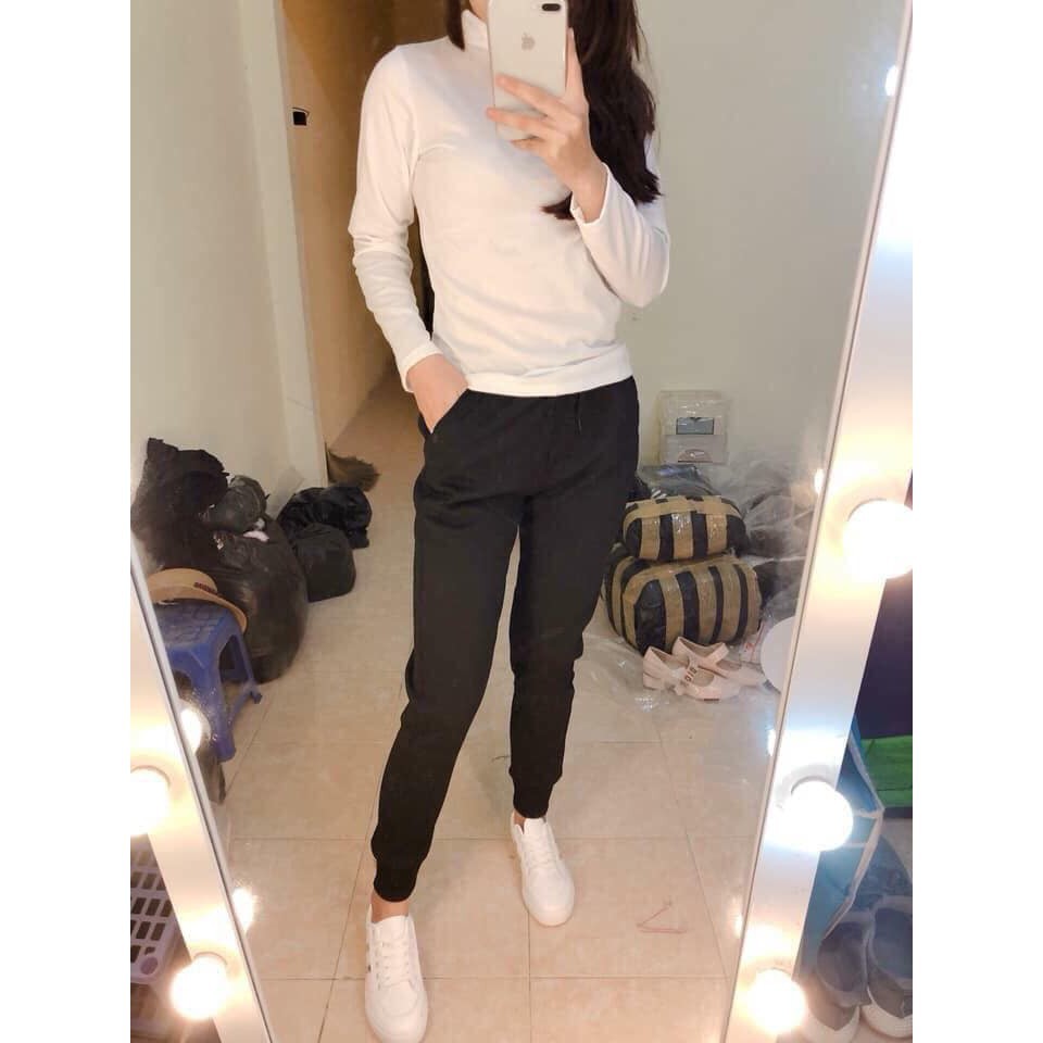 Quần Len Tăm ✅Freeship✅ Quần Mùa Đông Nữ Bo Gấu Thể Thao J355