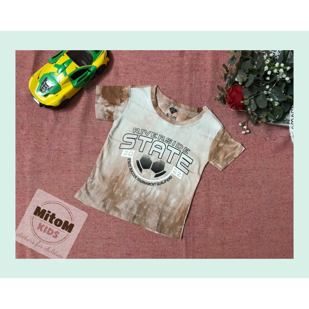 Áo cotton bé trai ♥️ FREESHIP ♥️ Chất thun cotton mềm mịn, họa tiết loang cực chất