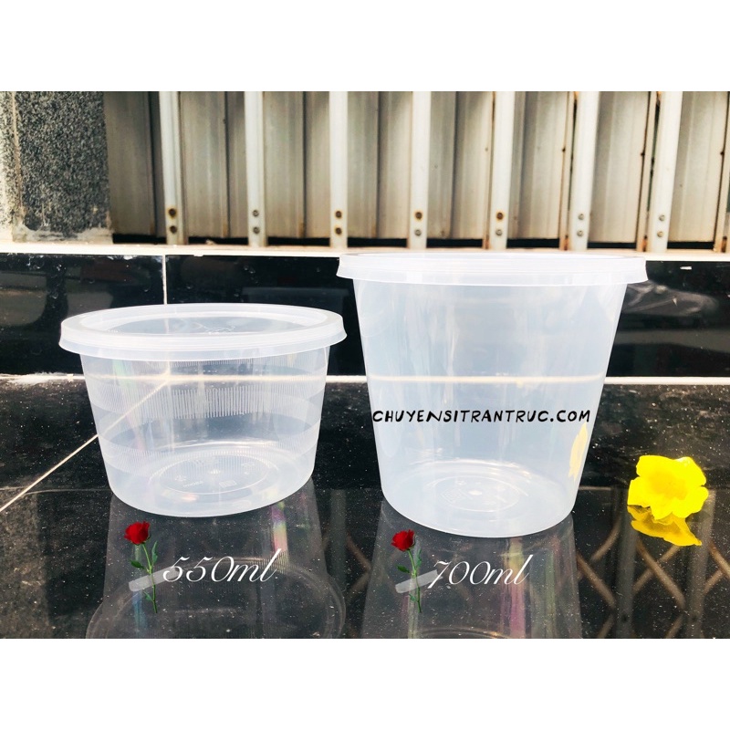 [HÀNG LOẠI 1] Set 10 hộp nhựa vuông microwave kèm nắp đựng thực phẩm 550ml 750ml 1000ml ✓Thố chịu nhiệt tốt