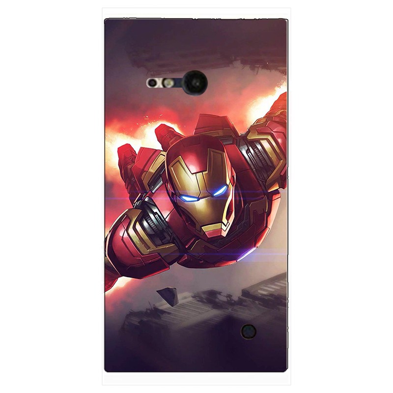 Ốp Lưng Tpu Silicone Hình Siêu Anh Hùng Marvel Cho Nokia Lumia 730 735