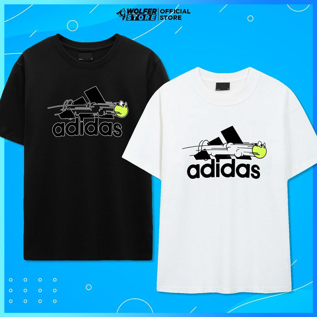 Áo Thun Adidas Logo Butterfly Áo Phông Adidas Nam Nữ Cổ Tròn Unisex Form Basic Cotton Co Giãn Cao Cấp - Wolfer Store