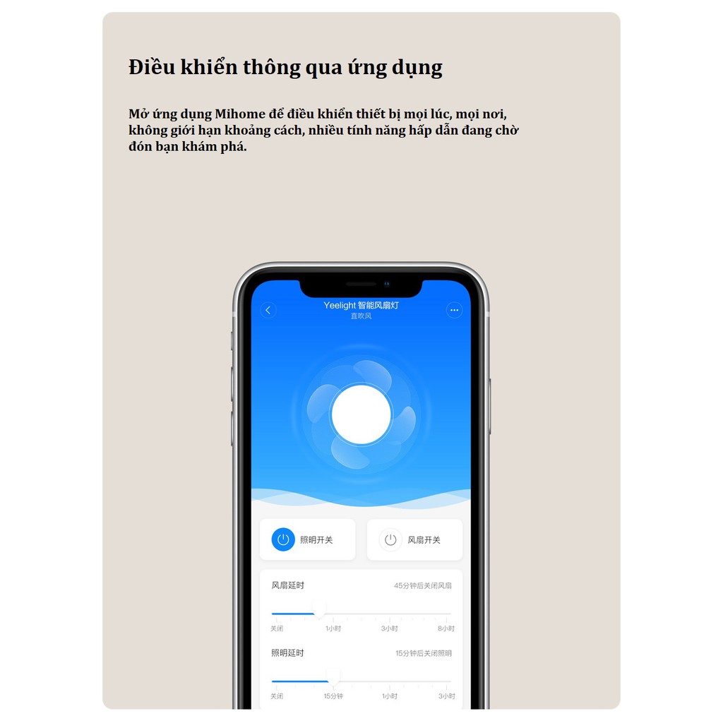 Quạt trần kèm đèn LED thông minh Xiaomi Yeelight C900