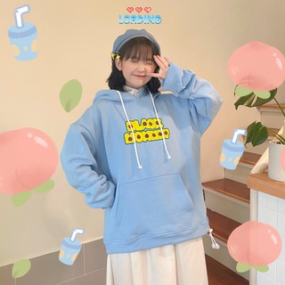 Áo Hoodie nỉ bông Bơ Black Monkey có nón nam nữ unisex - Timber: The Lover Màu Xanh Dương
