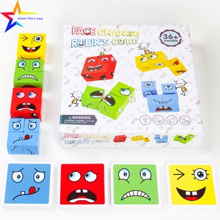 Bộ Đồ Chơi Trẻ Em, Khối Lập Phương Rubik Thay Đổi Biểu Cảm Khuôn Mặt