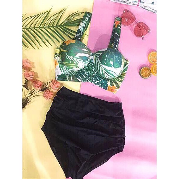 Bikini hai mảnh xanh lá đẹp mặc đi biển sexy | BigBuy360 - bigbuy360.vn