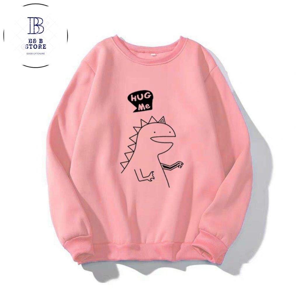 ÁO SWEATER NỈ UNISEX HUG ME FORM RỘNG NAM NỮ LOGO ÁO IN HÌNH RỒNG CON NHIỀU MÀU,ĐỦ SIZE, CỤC ĐẸP | WebRaoVat - webraovat.net.vn