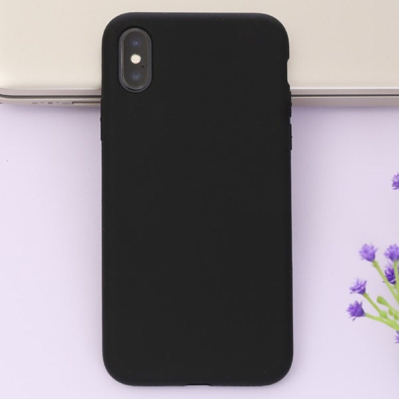 ốp dẻo đen trơn iphone X, Xs max