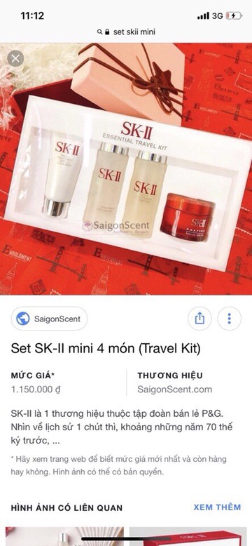 Bộ sản phẩm dưỡng da SK-II Travel