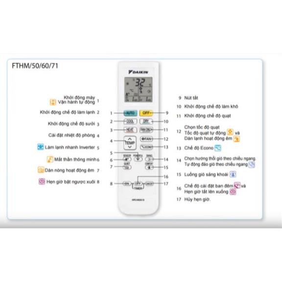 2 chiếc Khiển Daikin ARC480A1