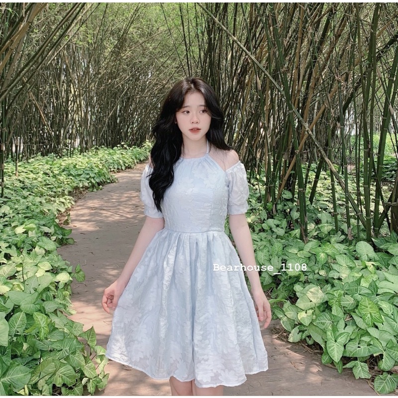 ❌ ĐẦM VÁY CỔ YẾM IN HOA OVANGA 🌷 | BigBuy360 - bigbuy360.vn