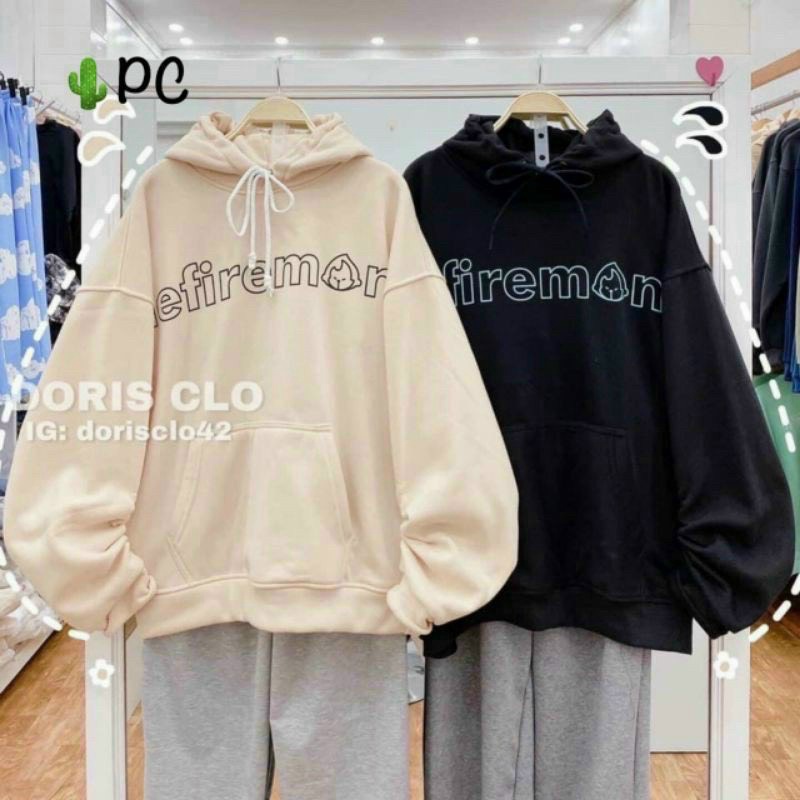 Áo Khoác Nỉ Hoodie Tay Phồng FireMonth Chất PE Cách Nhiệt Mềm MỊn Thoáng Mát Nhiều Mầu Thời Trang HHP Fashion
