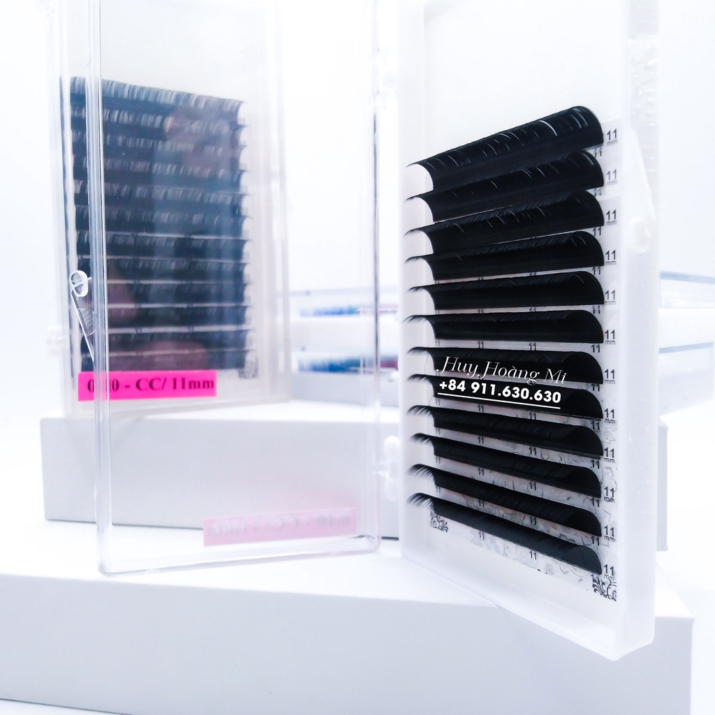 Mi Khay Độ Cong CC Dày 0.05- 0.07- 0.10- 0.12- 0.15 Chất Mi Silk Hàn  Dụng Cụ Nối Mi_Mi Fan_Huy Hoàng Mi