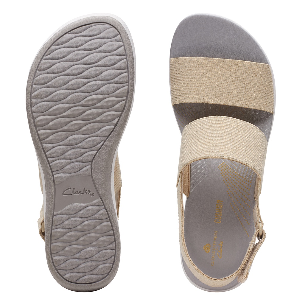 Dép xăng đan Nữ CLARKS Arla Jacory màu Gold Metallic