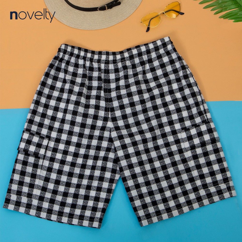 Quần Short lưng thun caro nam Novelty 1910850