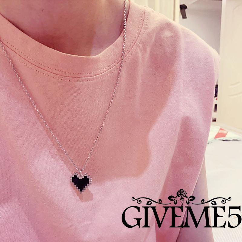 Vòng cổ hai lớp mặt hình trái tim thời trang cho nữ