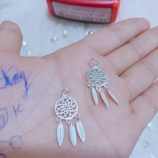 Charm bạc treo tua ba lá sỉ
