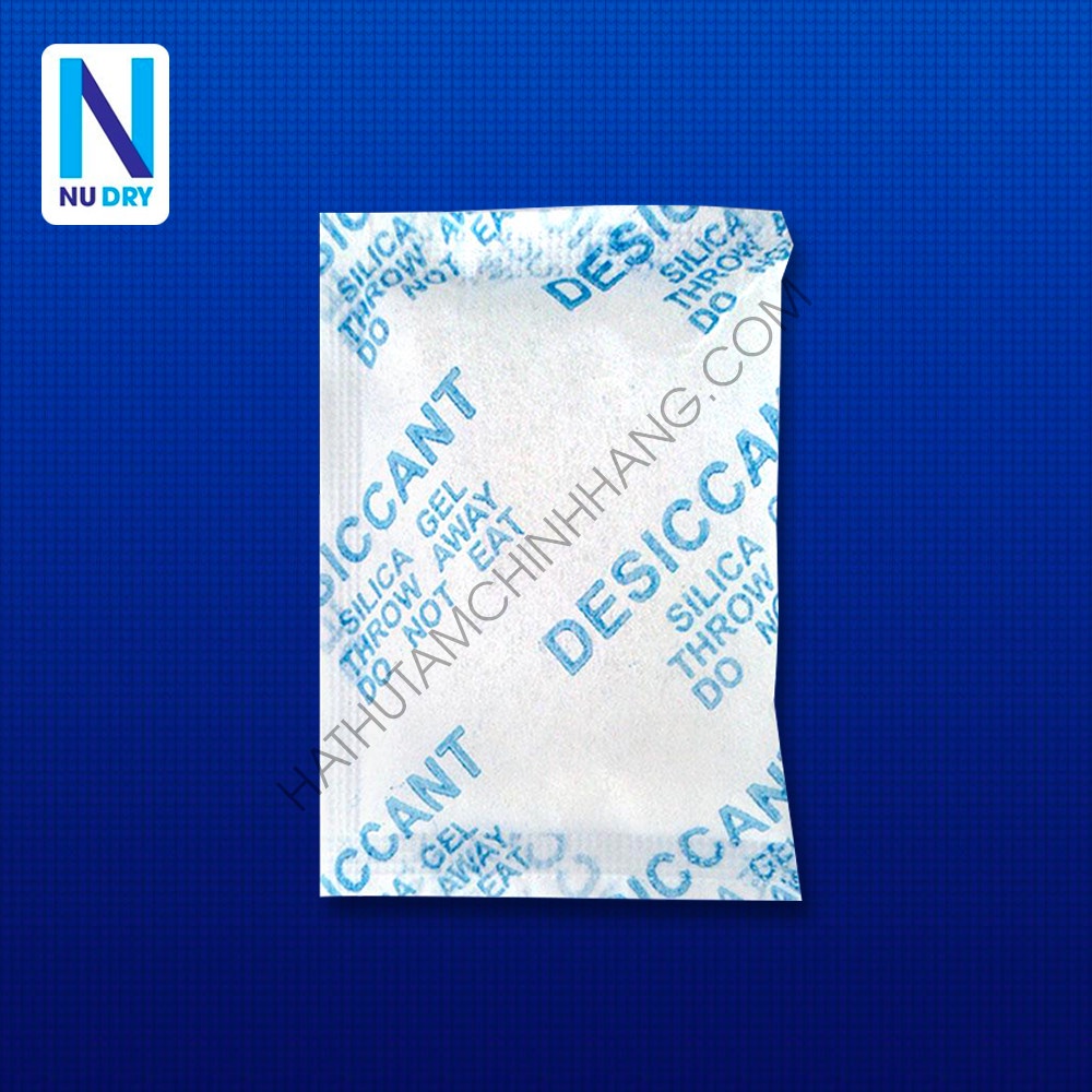 Gói Hút Ẩm 1KG quy cách 10 Gram Silicagel - hạt hút ẩm thực phẩm quần áo giày dép máy ảnh hoa khô NU DRY