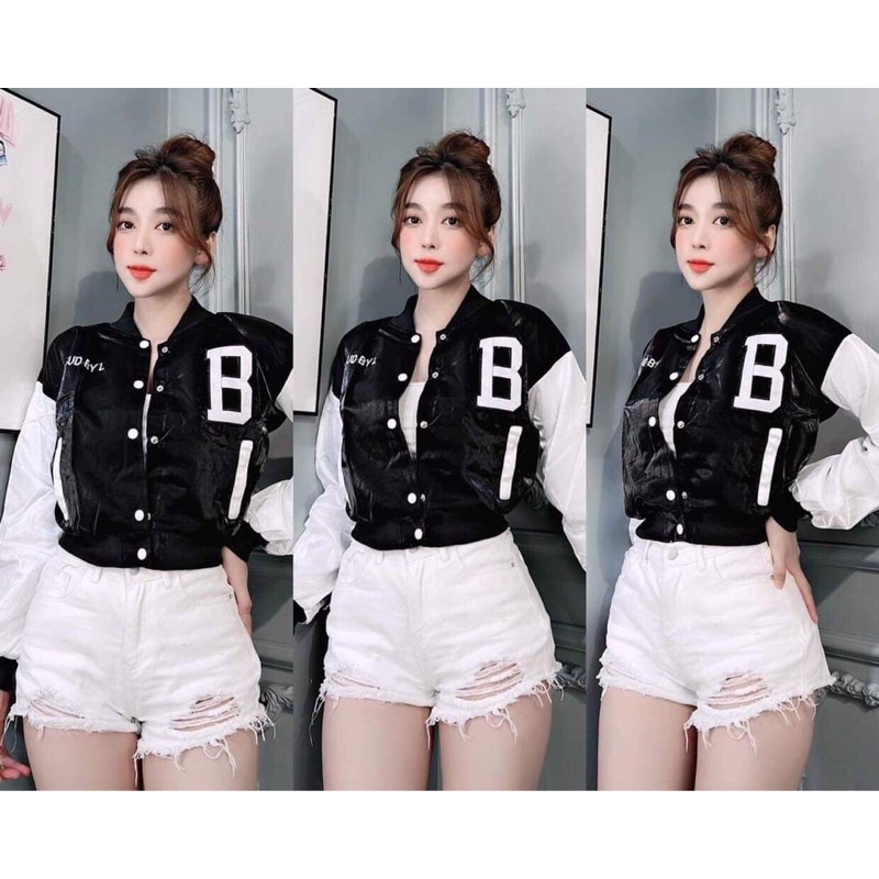 Áo khoác Coptop bomber nữ chất phi xà cừ 2 lớp freesize dưới 59kg