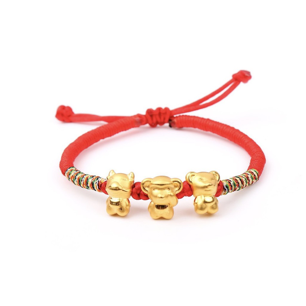 Vòng tay bộ con giáp tam hợp Thân-Tý-Thìn - Miễn phí tết dây vải - Ancarat