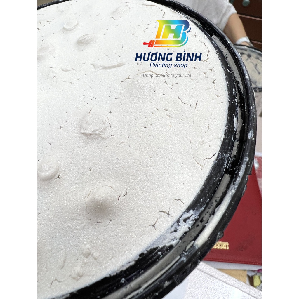 Bột dẻo ánh kim SHIMMER STONE dùng để trang trí bề mặt tường nhà có hạt nhũ lấp lánh