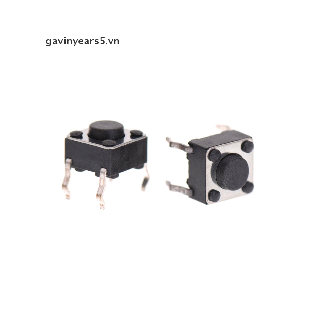 Bộ 100 Công Tắc Nút Bấm 6x6x4.5mm PCB Chuyên Dụng