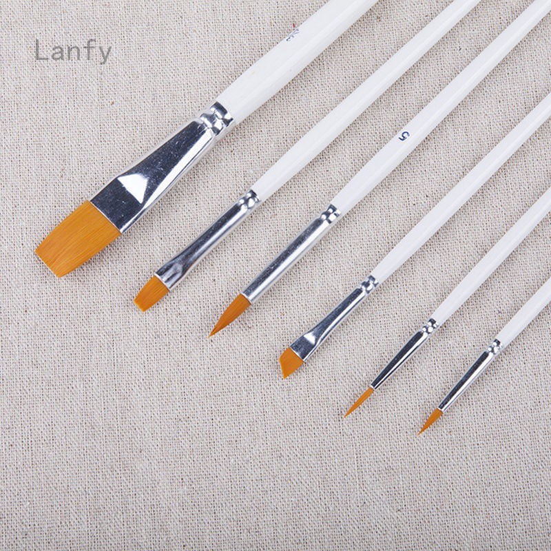 Bộ 6 cọ vẽ tranh sơn dầu chuyên nghiệp Lanfy1