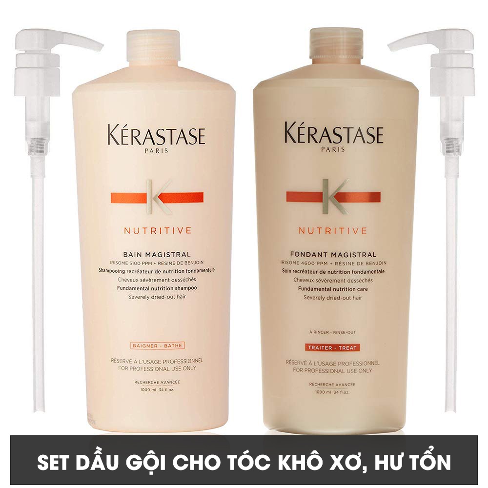 Bộ dầu gội xả Kerastase 1000ml