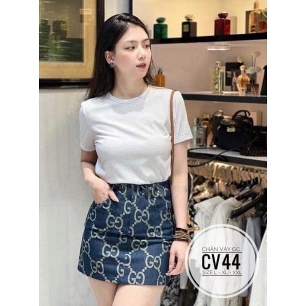 CHÂN VÁY JEAN CHỮ BIGSIZE