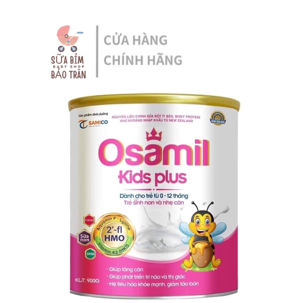 Sữa bột osamil kid plus 900g