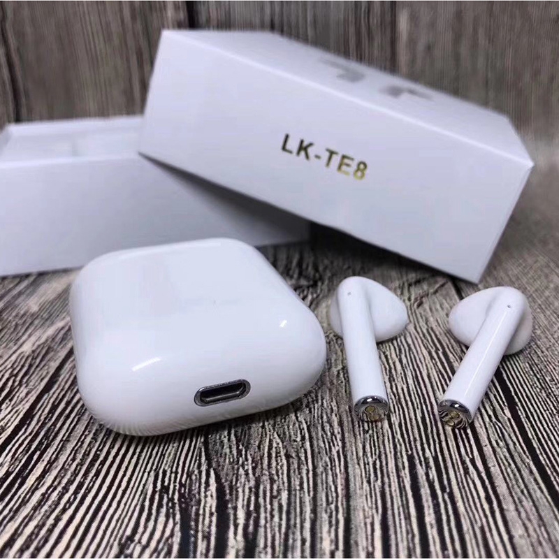 LK-TE8 TWS Bluetooth v5.0 earphones LK TE8 Headset Wireless Earbuds Stereo Bass Earphone for iPhone Android PK i9s i7s