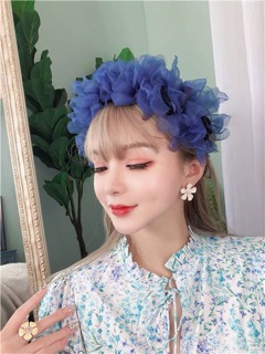 Bờm băng đô hoa voan