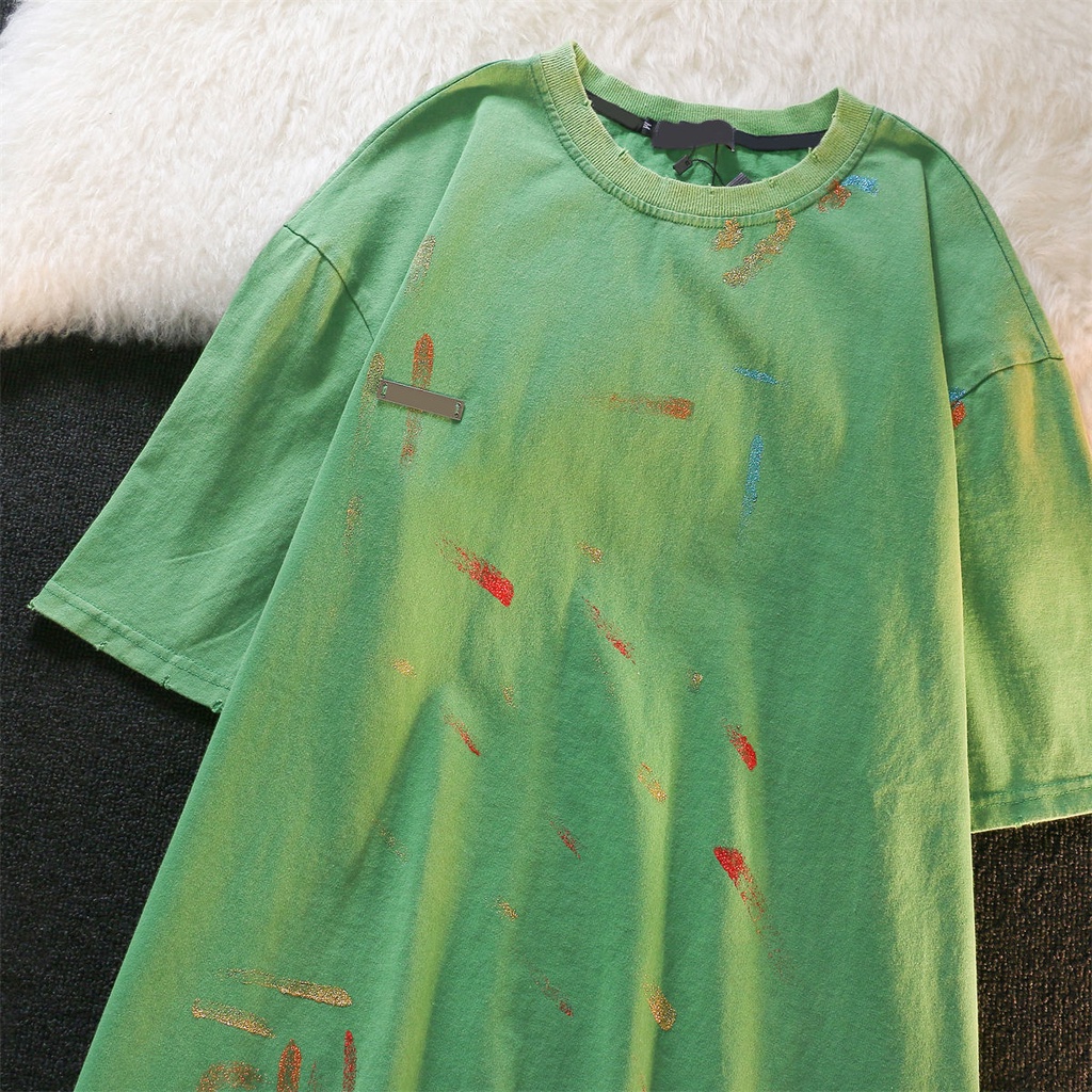 Áo Thun Tay Ngắn Họa Tiết Graffiti Phong Cách Âu Mỹ Thời Trang Cho Nữ Z2