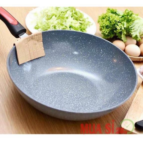 CHẢO VÂN ĐÁ LÒNG SÂU CERAMIC CAO CẤP 32CM (MSP BEP5269)