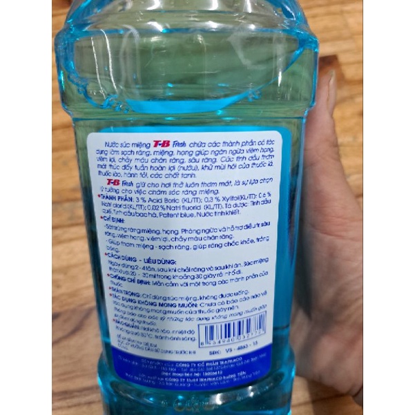 NƯỚC SÚC MIỆNG T-B 250ML