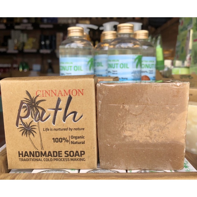 XÀ BÔNG THIÊN NHIÊN -Handmade Soap RUTH-Dưỡng Ẩm Và Làm Sạch Da