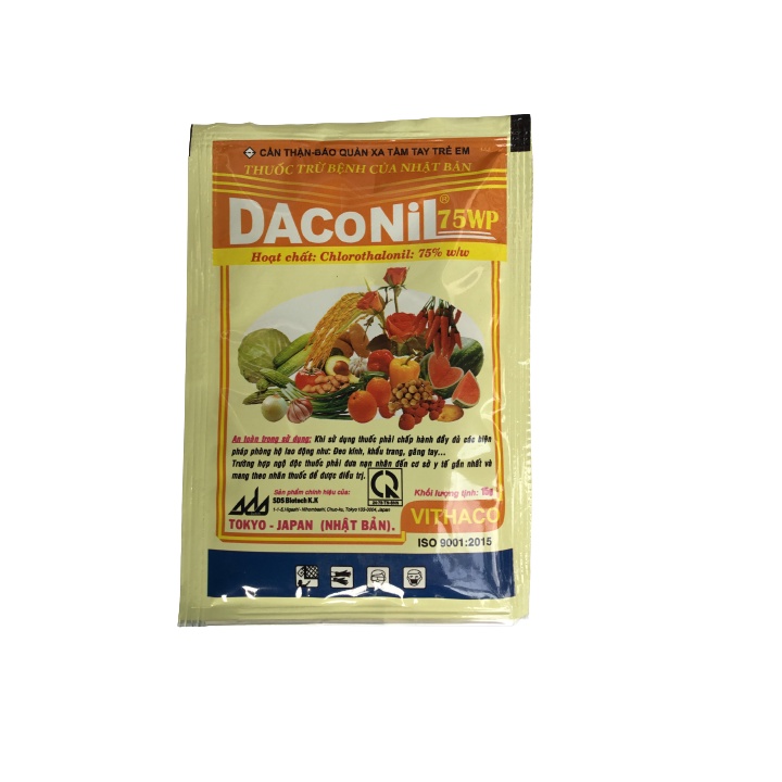 Thuốc trừ nấm Daconil 75 WP cho phong lan, cây trồng gói dạng bột 15gram