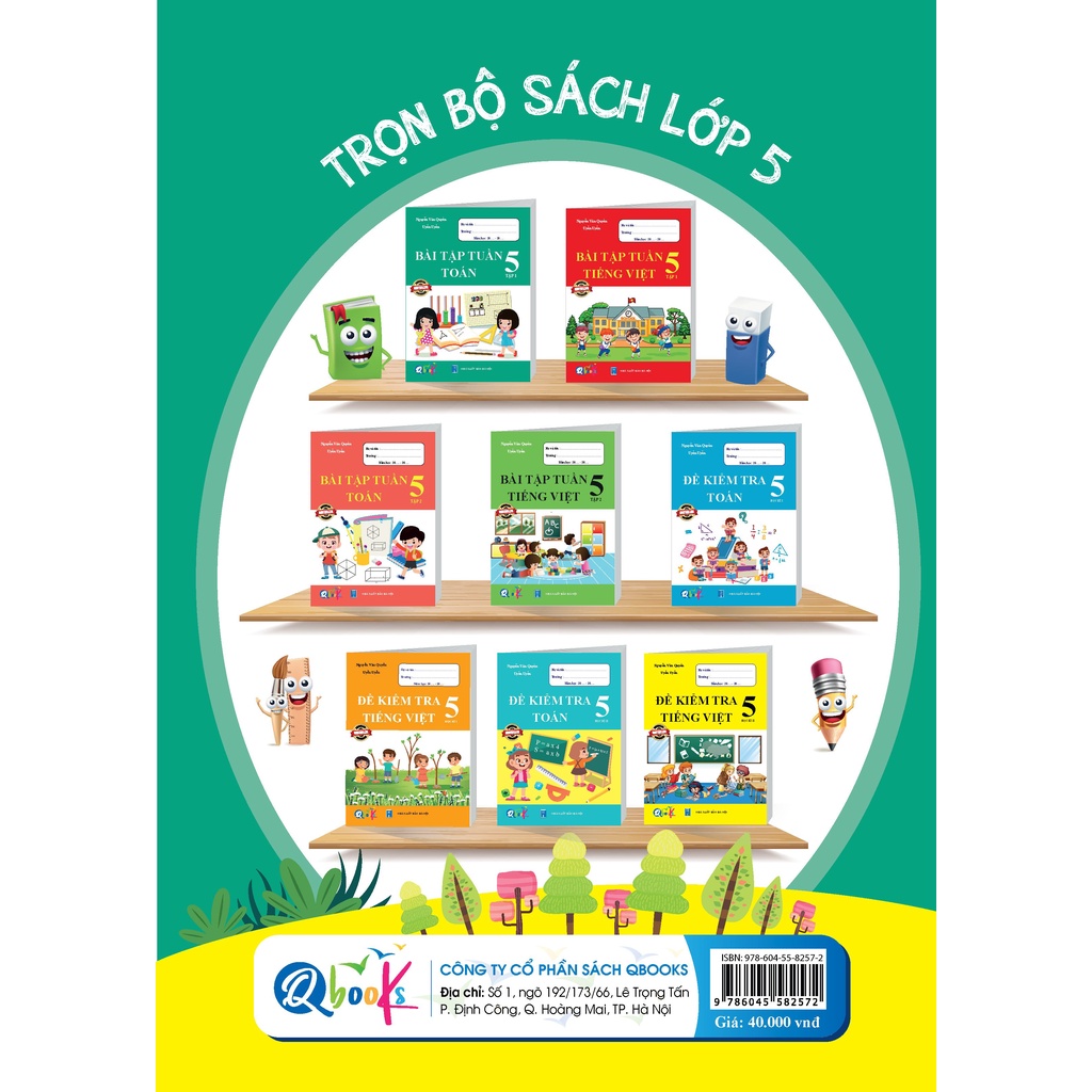 Sách - Bài Tập Tuần Toán 5 Tập 1