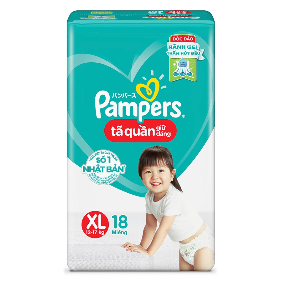 Bỉm Quần Pamper Giữ Giáng (L54, XL48, M60, XXL44)