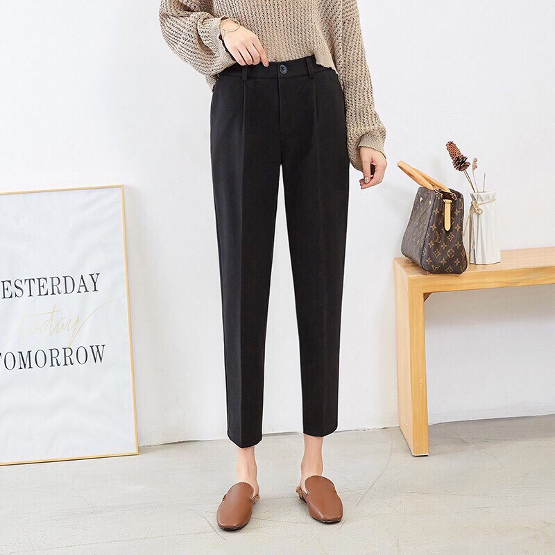 BÁN BUÔN - QUẦN BAGGY NỮ, QUẦN BAGGY VẢI CẠP CHUN | BigBuy360 - bigbuy360.vn