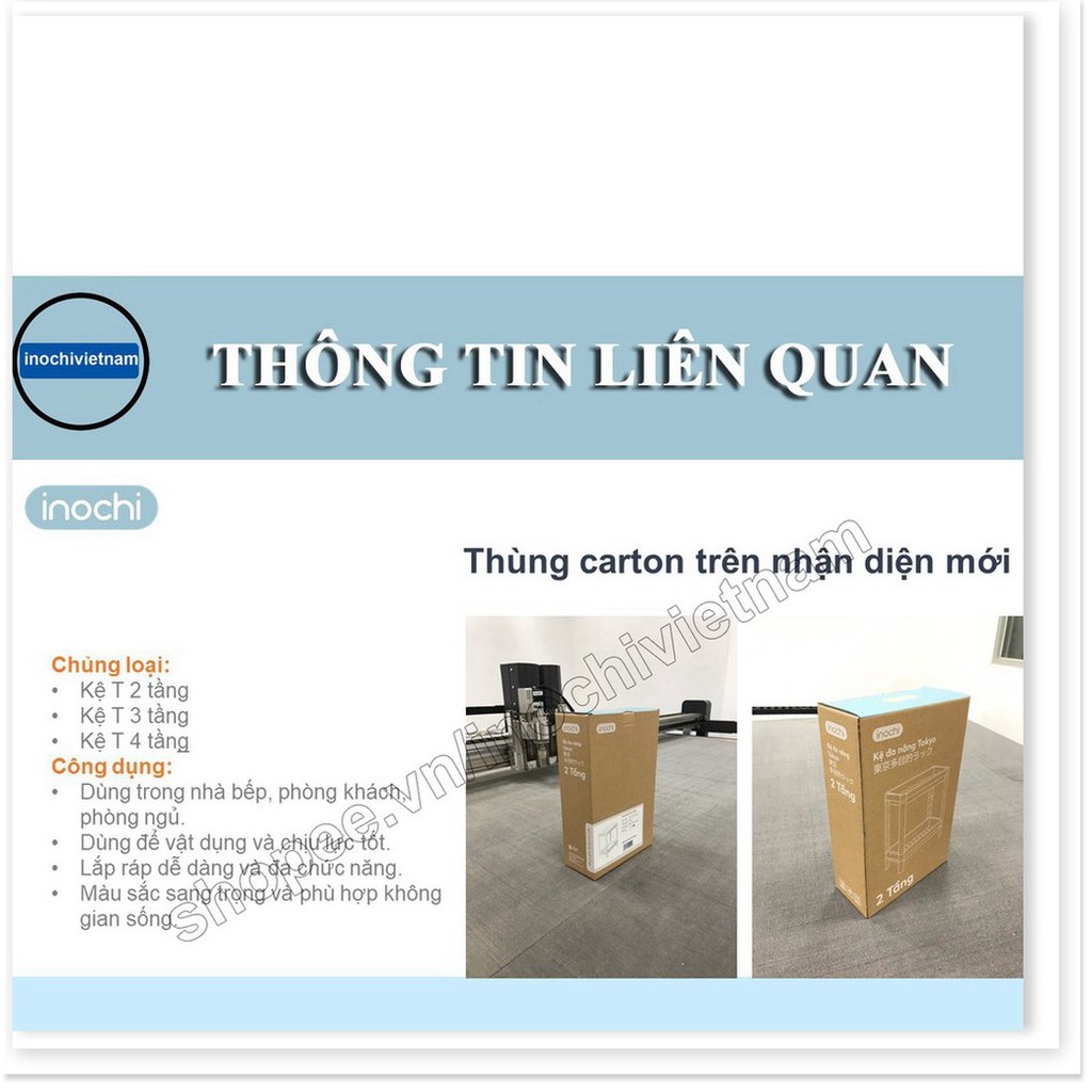 [Tặng Quà]Kệ để đồ -đa năng di động dùng cho nhà tắm phòng khách phòng ngủ INOCHI KE006