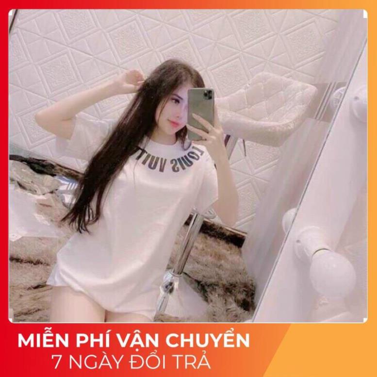 Áo thun tay lỡ phản quang phông Unisex nam nữ chất Premium Cotton oversize đến 75kg form rộng LUONVUITUOI A001 | BigBuy360 - bigbuy360.vn