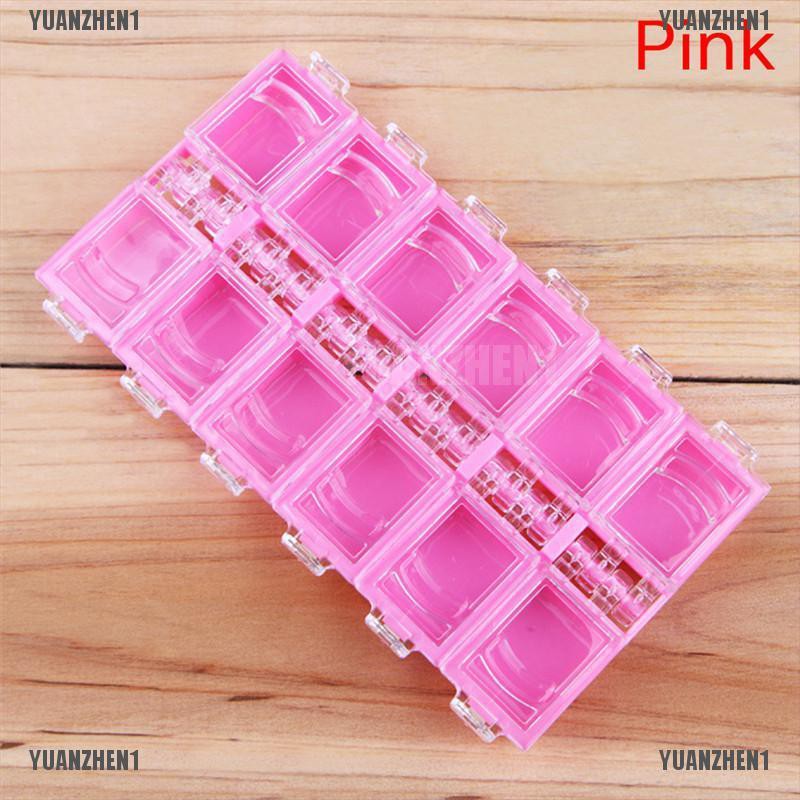 Hộp Nhựa 12 Ngăn Đựng Trang Sức / Dụng Cụ Làm Móng Nghệ Thuật YUANZHEN1