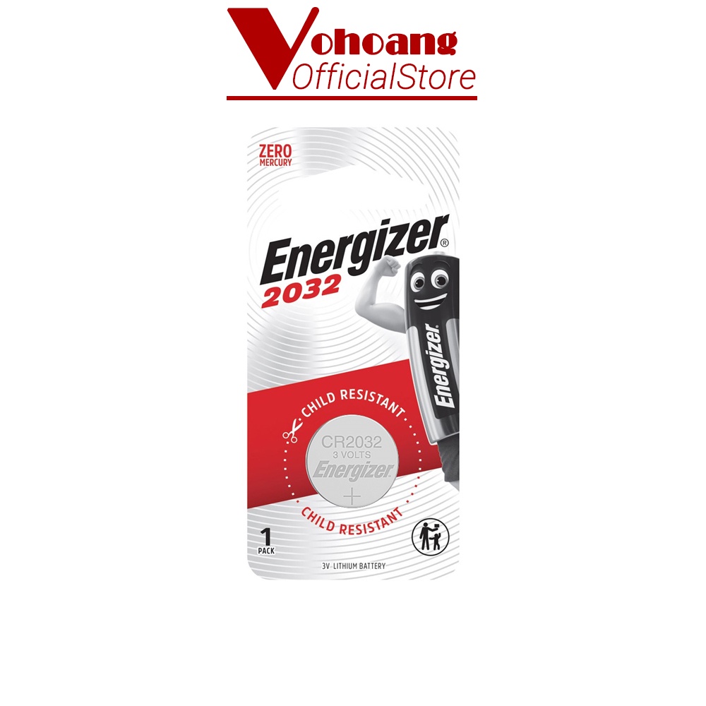 Vỉ 1 viên pin Energizer 2032 / CR2032