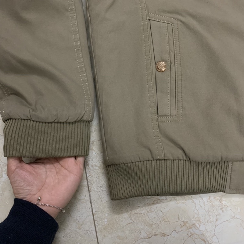 Áo khoác thô kaki Nam Trung Niên lót lông dày dặn ấm áp ẢNH THẬT chất kaki mềm