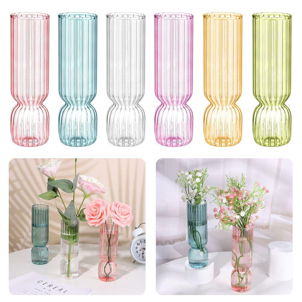 Bình Hoa Thủy Tinh Trong Suốt Phong Cách Bắc Âu Độc Đáo