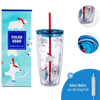 Ly nhựa có ống hút lock&lock hap507 750ml